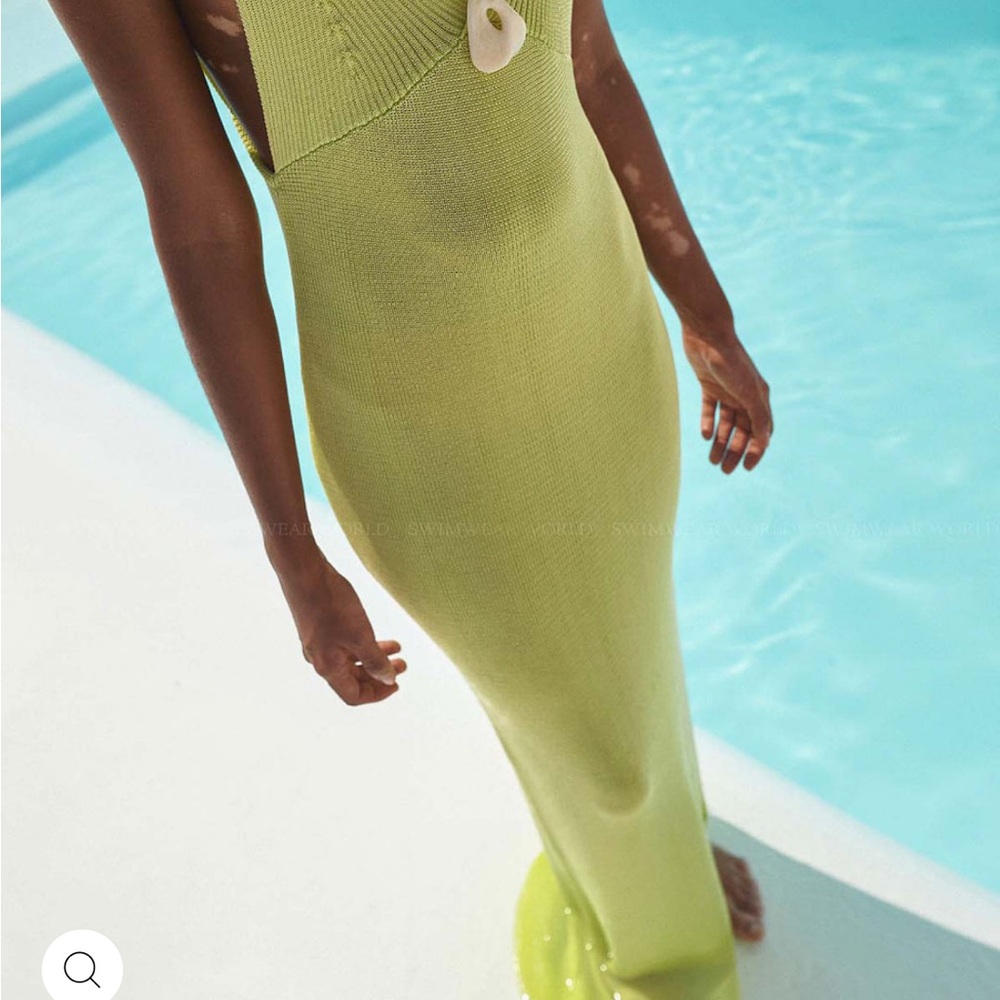 Stylish Green Knit Dress
